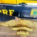 A ação da Polícia Rodoviária Federal (PRF), realizada na segunda-feira, 4 de agosto, resultou na apreensão de barras de ouro em Boa Vista, Roraima • PRF