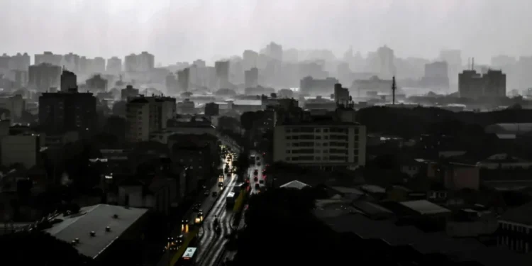 Chuva na cidade de Porto Alegre (RS)  • Getty Images