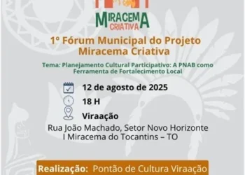 Miracema realiza 1º fórum municipal do Projeto Miracema Criativa com foco no fortalecimento da cultura local