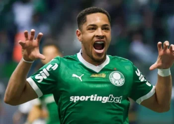 Palmeiras vence o Ceará por 2 a 1 com gols de Flaco López e Vitor Roque; Lourenço descontou para o Vozão • Foto: YURI MURAKAMI/FOTOARENA/FOTOARENA/ESTADÃO CONTEÚDO