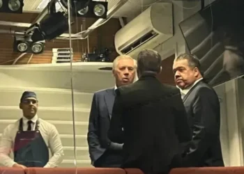 Ancelotti no Maracanã para assistir Flamengo x Internacional • Matheus Dantas/Itatiaia