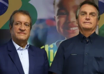 Valdemar Costa Neto e Jair Bolsonaro • Reprodução