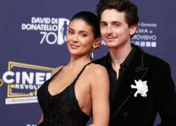 Kylie Jenner e Timothée Chalamet no 70º David Di Donatello em Roma, na Itália • Elisabetta A. Villa/Getty Images