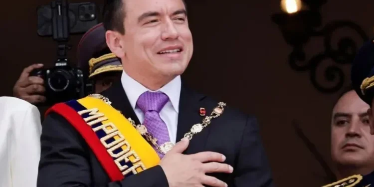 O presidente do Equador, Daniel Noboa • 24/05/2025REUTERS/Karen Toro