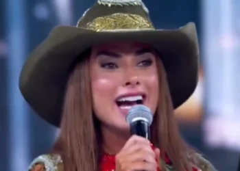 Nicole Bahls durante sua participação no "Dança dos Famosos" • Reprodução/TV Globo