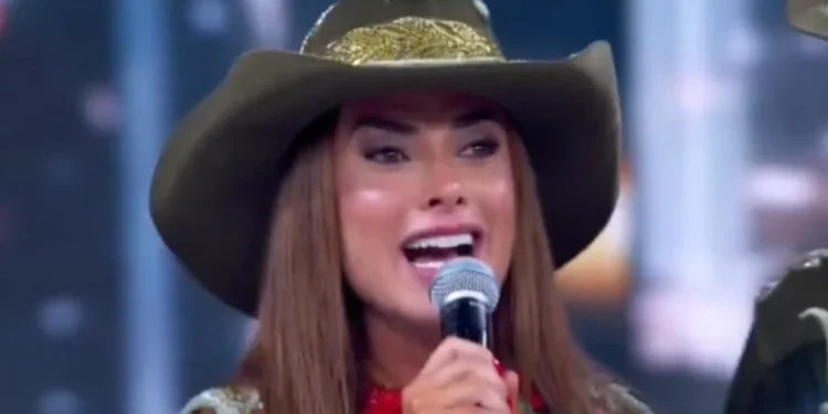 Nicole Bahls durante sua participação no "Dança dos Famosos" • Reprodução/TV Globo