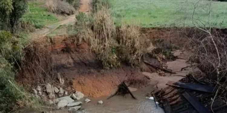 Chuvas no RS causam prejuízos em estradas rurais