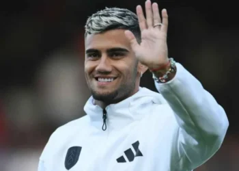 Andreas Pereira durante amistoso entre Fulham e Eintracht Frankfurt Alex Broadway/Getty Images