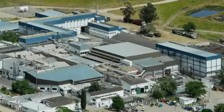 Unidade da Marfrig em Colônia, no Uruguai; planta seria vendida para a Minerva — Foto: Marfrig/Reprodução