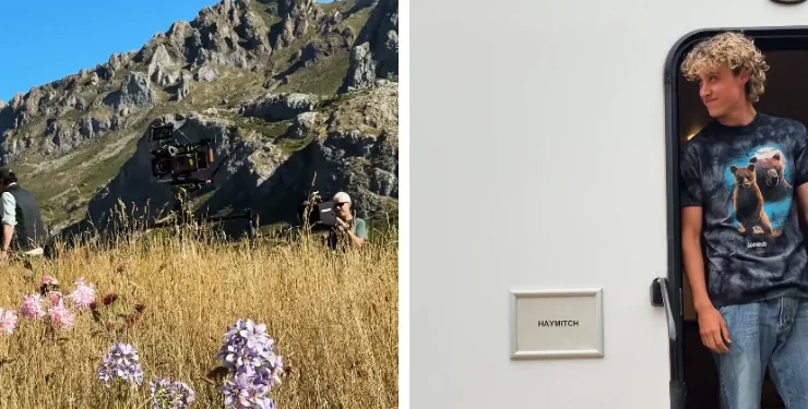 Joseph Zada nas filmagens de "Jogos Vorazes: Amanhecer na Colheita"  • Instagram/ The Hunger Games