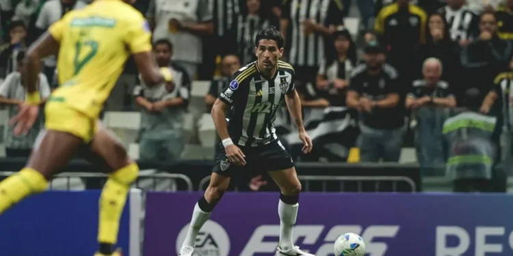 Júnior Alonso em Atlético-MG x Atlético Bucaramanga, pela Copa Sul-Americana  • Pedro Souza / Atlético