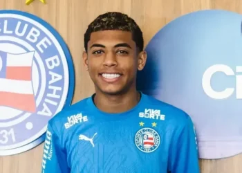 Kauê Furquim foi anunciado pelo Bahia  • Reprodução/ecbahia