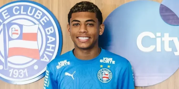 Kauê Furquim foi anunciado pelo Bahia  • Reprodução/ecbahia