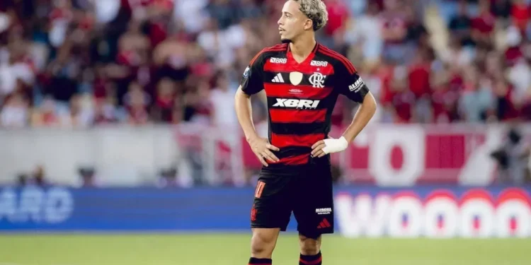 Matheus Gonçalves, jogador do Flamengo  • Adriano Fontes/Flamengo
