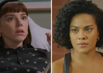 Solange está grávida de gêmeos, frutos de uma noite com Afonso Roitman • Reprodução/Globoplay