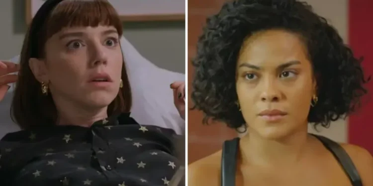 Solange está grávida de gêmeos, frutos de uma noite com Afonso Roitman • Reprodução/Globoplay