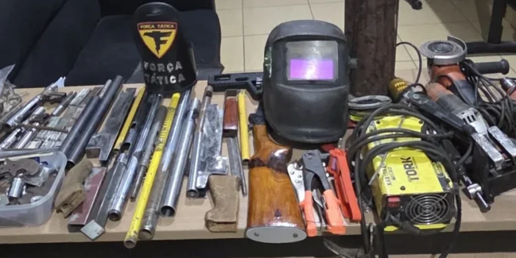 Fábrica clandestina de armas é desarticulada pela PMTO em Alvorada