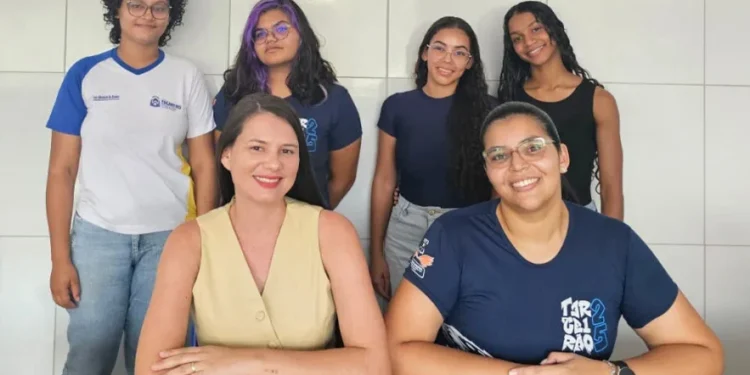 Turma participante da Banca de Estudos do Enem do programa Futuras Cientistas - Foto: Divulgação/Seduc/Governo do Tocantins