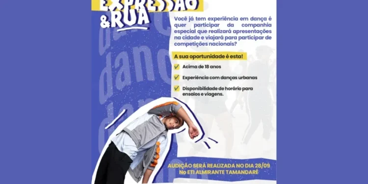 Inscrições abertas para aulas gratuitas de danças urbanas com bolsas em Palmas