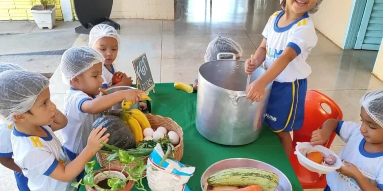 Crianças do Cmei Cantinho Feliz farão degustação de prato FGT 2025