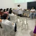 Gestantes e pais durante a programação do curso no Hospital Regional de Gurupi.