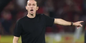 Filipe Luís, treinador do Flamengo • Gilvan de Souza/Flamengo