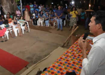 Secretário Paulo Xerente (SEPOT) durante abertura da 10ª Quiolimpíadas Malhadinha_Foto Marcio Vieira-Governo do Tocantins