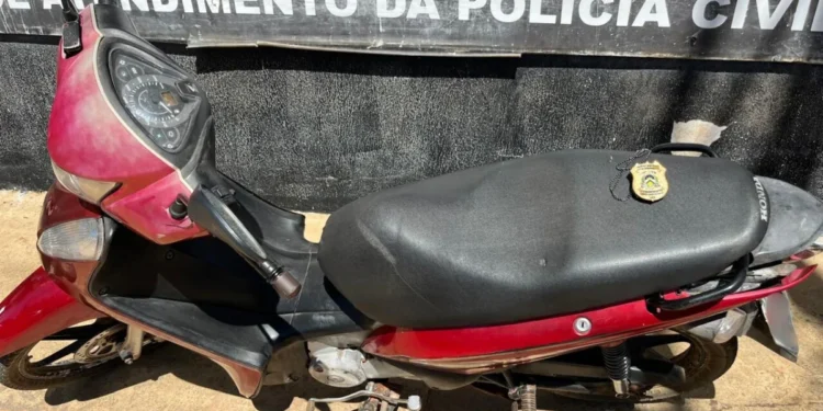 Motocicleta furtada no Jardim Sônia Regina é recuperada pela Polícia Civil em Palmas