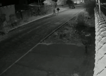 Fuga dos atiradores foi captada por câmera de segurança - Foto: Divulgação PCTO