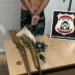 Suspeito foi autuado em flagrante pelo crime de posse ilegal de arma de fogo.
Divulgação PCTO