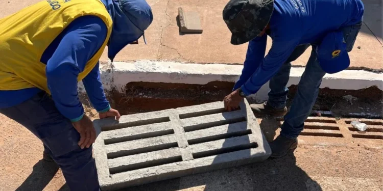 Prefeitura de Palmas substitui mais de 260 grelhas e 60 cavaletes de bocas de lobo em ação de manutenção urbana