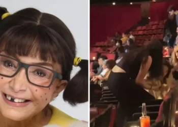 Após internação, Chiquinha, de “Chaves”, cai em escada de teatro; veja