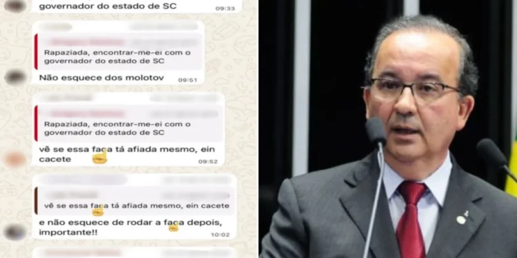 Operação mira suspeitos de ameaçarem governador de SC de morte