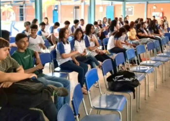 Estudantes do CEM Castro Alves participam da programação do Dia da Leitura - Foto: Divulgação/Seduc/Governo do Tocantins