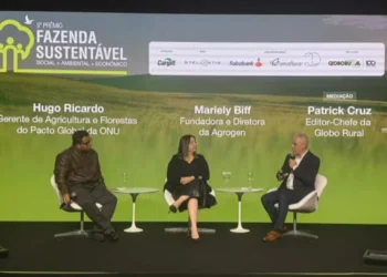 Debate foi realizado durante o 9º Prêmio Fazenda Sustentável em São Paulo — Foto: Izabel Gimenez/Globo Rural