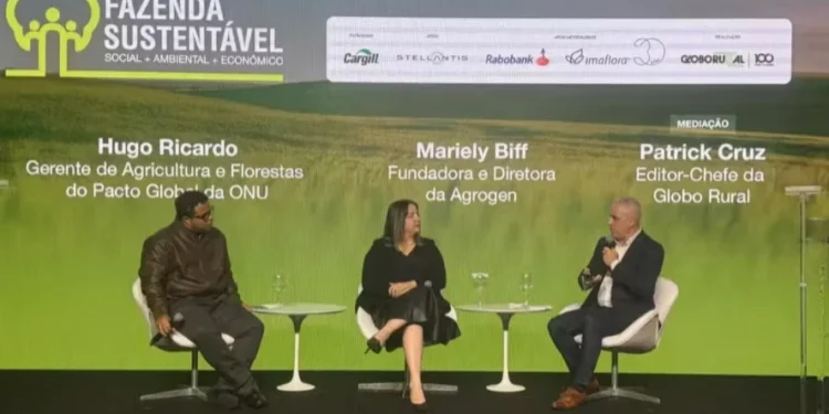 Debate foi realizado durante o 9º Prêmio Fazenda Sustentável em São Paulo — Foto: Izabel Gimenez/Globo Rural