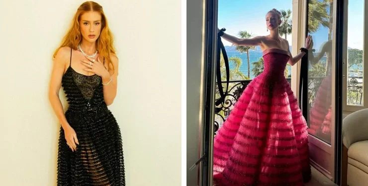 Marina Ruy Barbosa homenageia Giorgio Armani e relembra looks do estilista
