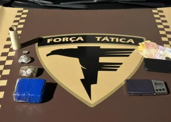 Material apreendido pela Força Tática do 4º BPM em Gurupi. - Foto: 4º BPM