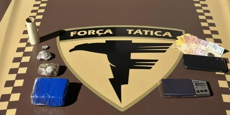 Material apreendido pela Força Tática do 4º BPM em Gurupi. - Foto: 4º BPM