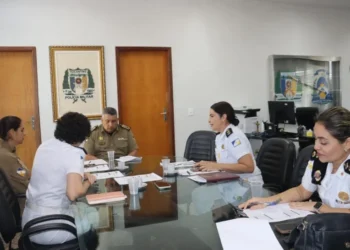 Diretoria de Saúde da PMTO apresenta ao Comandante-Geral, Coronel Cláudio Tomaz, o Plano Estratégico para Saúde Mental do efetivo - Foto: Ascom PMTO