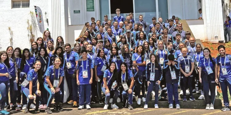 Delegação tocantinense participa dos Jogos Escolares Brasileiros em Uberlândia, Minas Gerais - Foto: Crédito: Divulgação Seduc/Governo do Tocantins