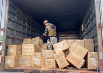 Troca de informações estratégicas possibilitou a prisão de três homens e a recuperação de carga furtada avaliada em R$ 400 mil, em Araguaína. - Foto: Ascom 2º BPM