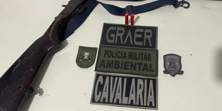 Arma apreendida - Foto: Ascom PMTO