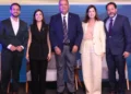 Vice-presidente do Senado, Eduardo Gomes participa de debate sobre desafios institucionais e tecnológicos no Brasil ao lado de Gilmar Mendes e Tabata Amaral