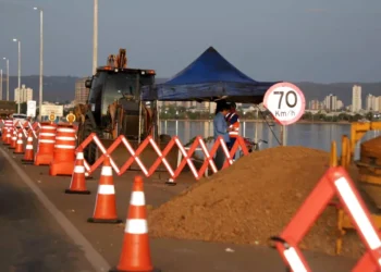 Obra de duplicação da ponte entre Palmas e Luzimangues segue em andamento conforme o cronograma estabelecido (Crédito foto: Esequias Araújo/Governo do Tocantins)