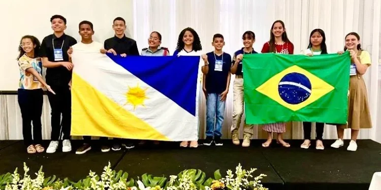 Estudantes-delegados tocantinenses durante a etapa estadual realizada em agosto