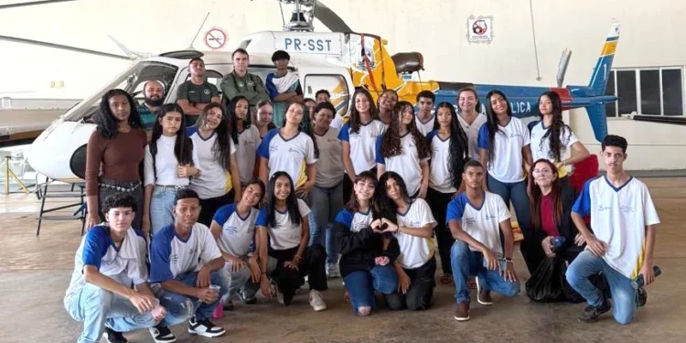 Estudantes desenvolvem projeto para a prevenção de acidentes aéreos - Foto: divulgação/Seduc/Governo do Tocantins