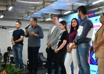 Carlos César representou a Adapec na abertura da Semana Acadêmica. Foto - Majuh Souza / Governo do Tocantins