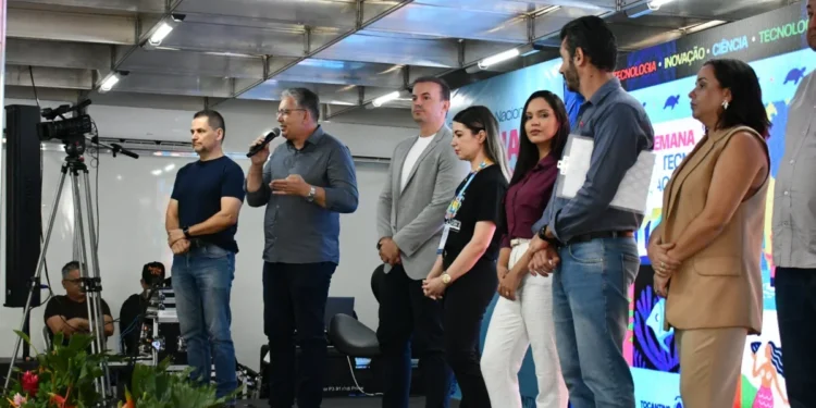 Carlos César representou a Adapec na abertura da Semana Acadêmica. Foto - Majuh Souza / Governo do Tocantins