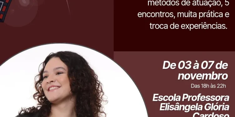 Oficina “Método em Cena” com Yara Virgínio chega a Palmas em novembro